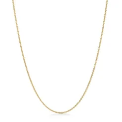 Anker Facet Forgyldt Halskæde 80 cm - 9220112
