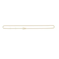 Anker Facet Forgyldt Halskæde 80 cm - 9220112