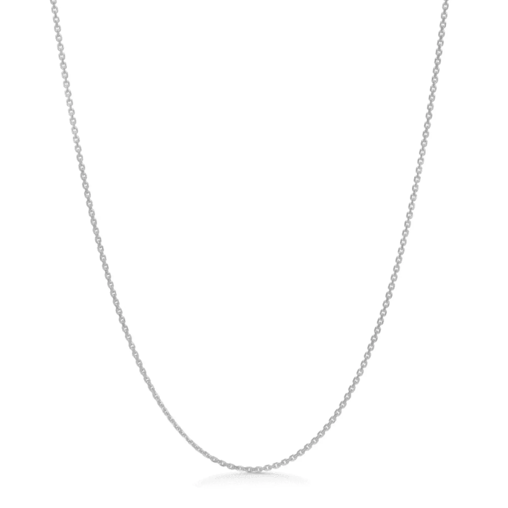 Anker Facet Sølv Halskæde 55 cm - 9120111