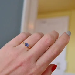 Anpé Atelier Customized Ring Med Blå Safir
