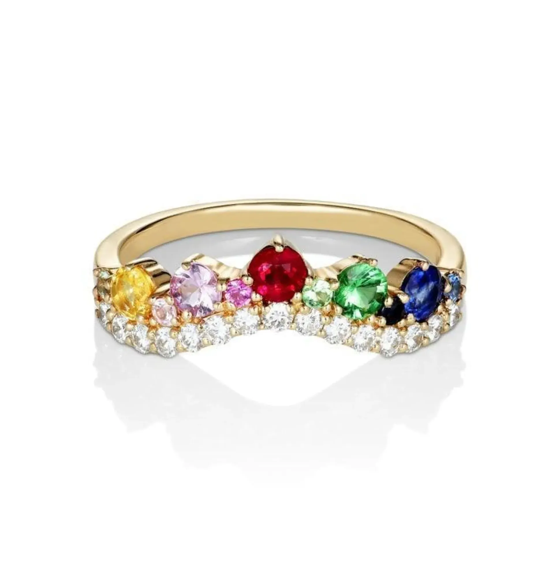 Anpé Atelier Josephine Ring m. Diamanter og Ædelstene