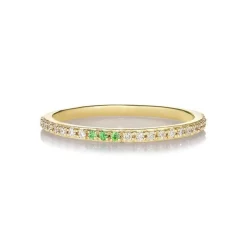 Anpé Atelier Sarah Lil Green Tsavorites & Diamant Ring