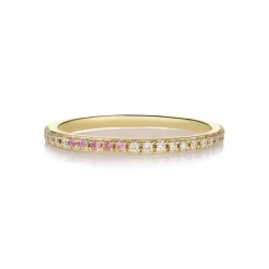 Anpé Atelier Sarah Lil Pink Safirer & Diamant Ring