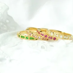 Anpé Atelier Trine Ji Green Ring 14kt Guld