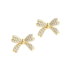Aqua Dulce Big Darling Bow Ørestikker Forgyldt