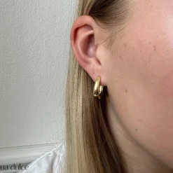 Aqua Dulce Big Emma Hoop sølvforgyldt - 5535