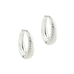 Aqua Dulce Darling Emma Medium Hoop Sølv - 5862