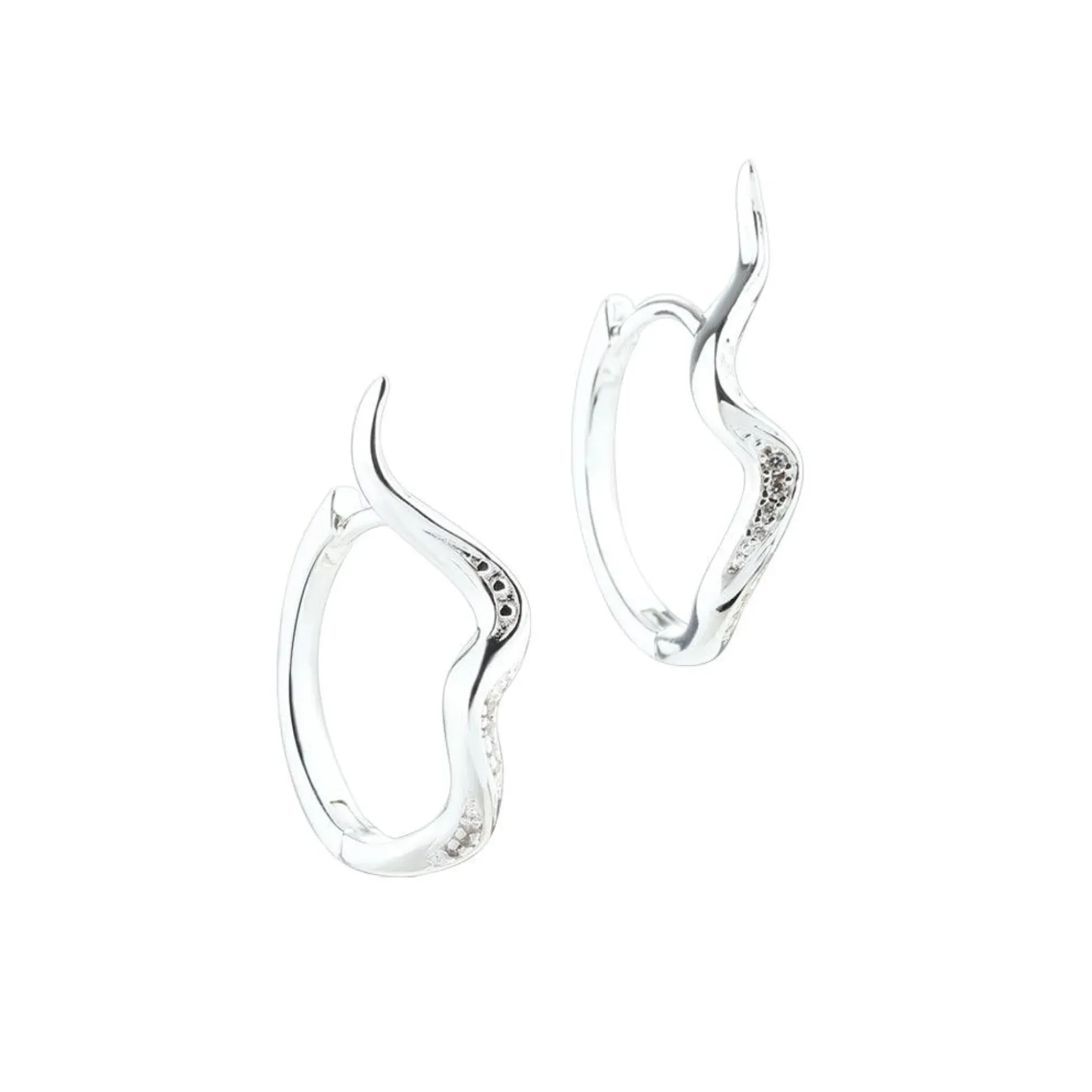 Aqua Dulce Darling River Big Hoop Sølv - 5997