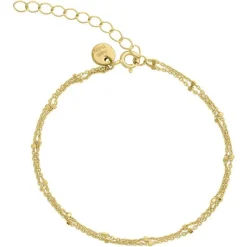 Aqua Dulce Dee Dee Dot Armbånd  sølvforgyldt - 2253