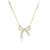 Aqua Dulce Elegant Bow Halskæde Forgyldt