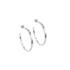 Aqua Dulce Elena Hoops I Sølv - 5725