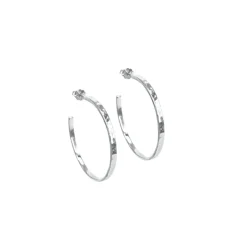 Aqua Dulce Elena Hoops I Sølv - 5725