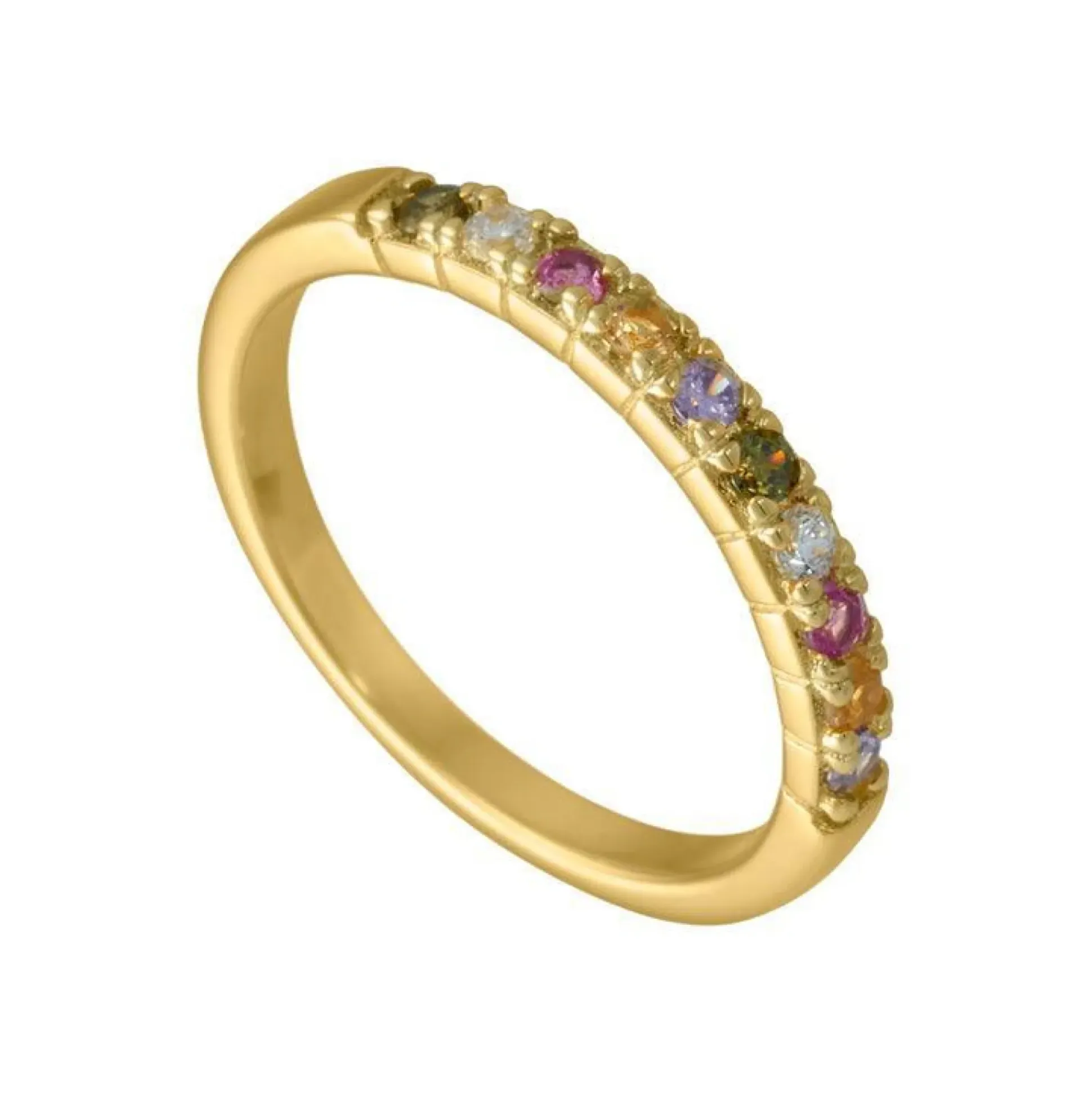 Aqua Dulce Ella Ring I Forgyldt Sølv - 3857