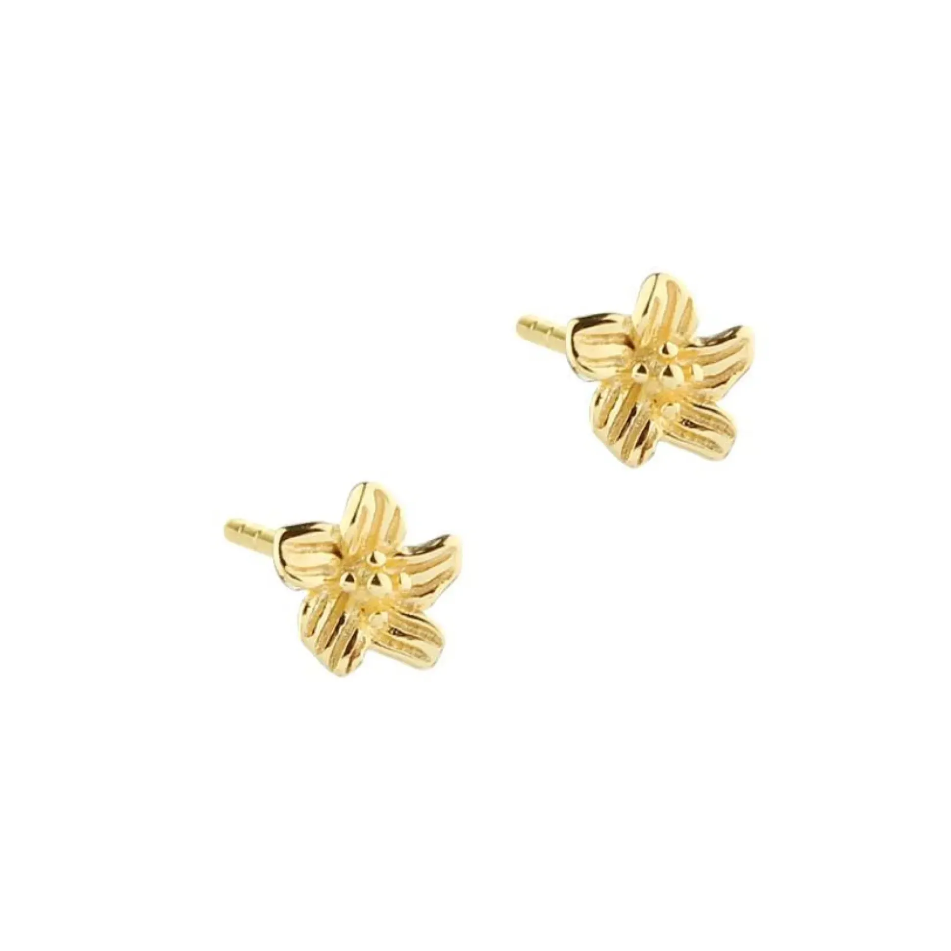 Aqua Dulce Jasmin Flower Small Ørestikker Forgyldt - 5880