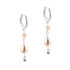 Aqua Dulce Koi Rose Hoop Sølv