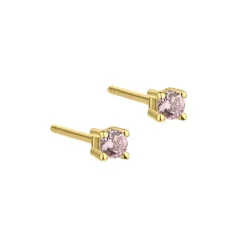 Aqua Dulce Mini Kaya Rosa Ørestikker sølvforgyldt - 5175