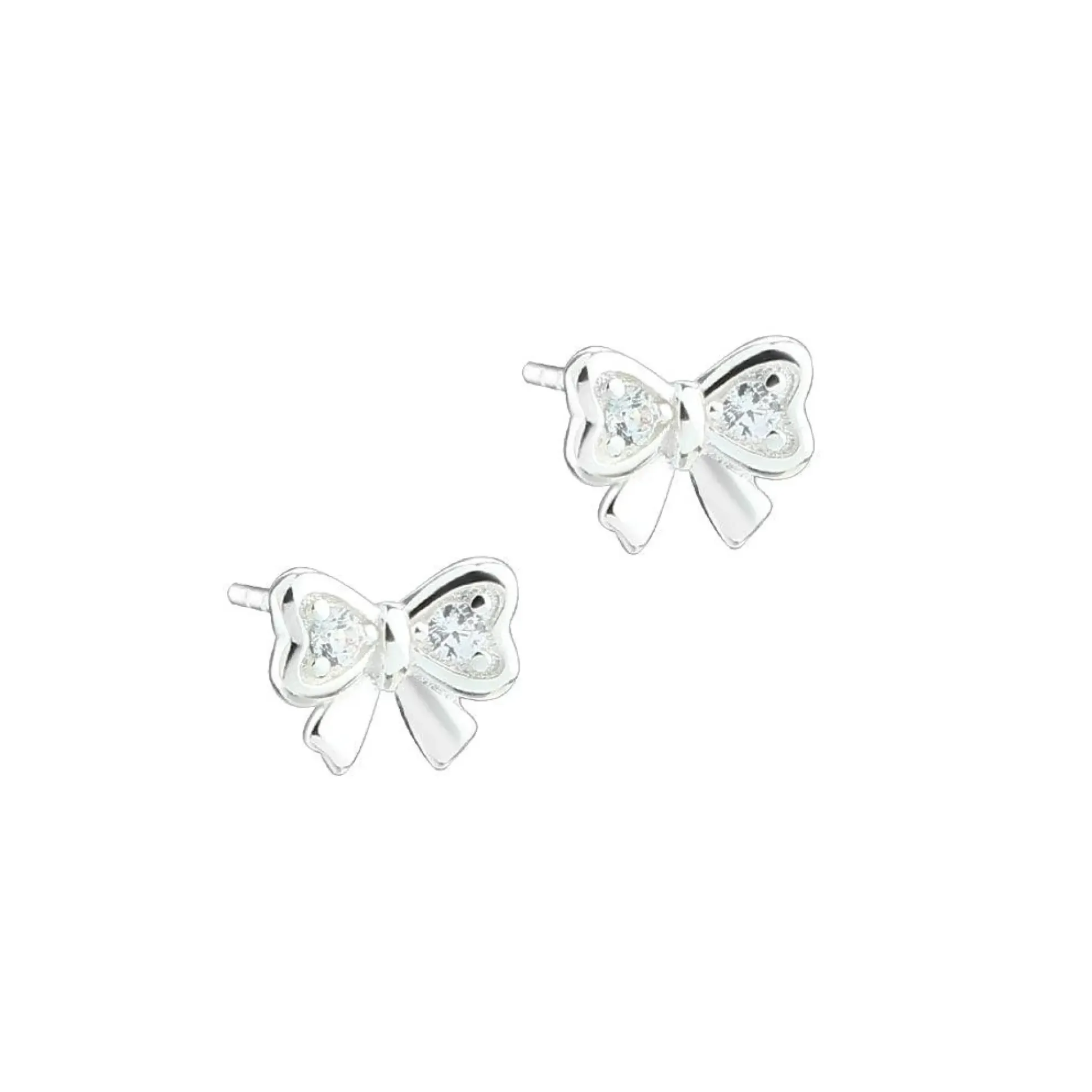 Aqua Dulce Nice Bow Ørestikker Sølv -