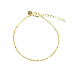 Aqua Dulce Popcorn Armbånd Forgyldt - 6012