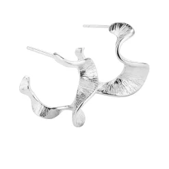 Aqua Dulce Rhumba Medium Hoop I Sølv - 5319