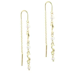 Aqua Dulce Rhumba Thread Earring sølvforgyldt - 5177