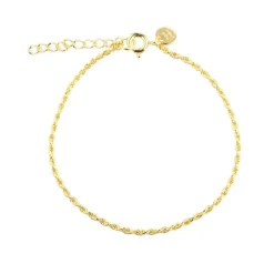 Aqua Dulce Rope Armbånd Forgyldt - 6016