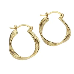 Aqua Dulce Small Twisted Hoop - 5310