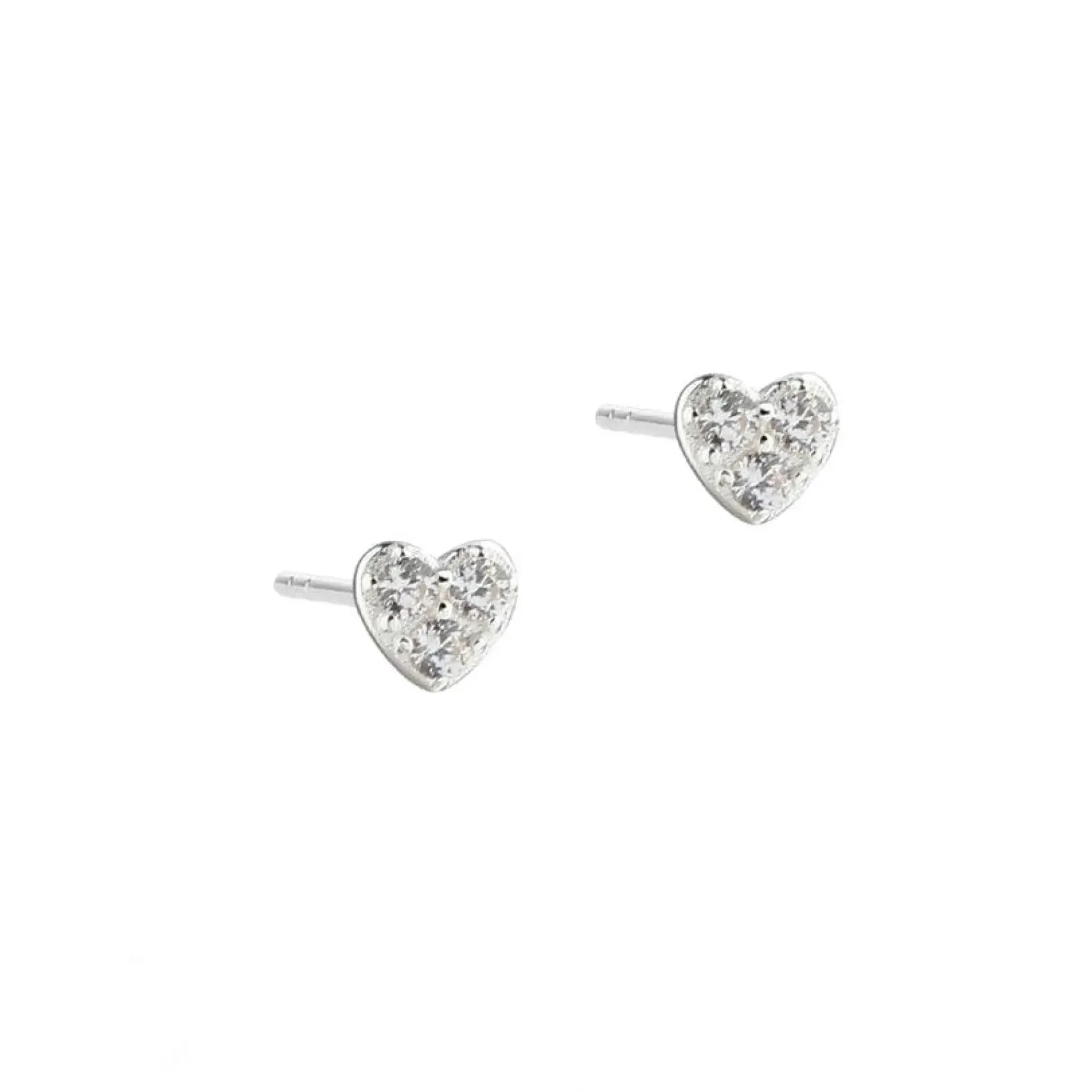 Aqua Dulce Tiny Heart Ørestikker Sølv