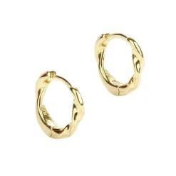 Aqua Dulce Twirl Hoop Forgyldt 13mm