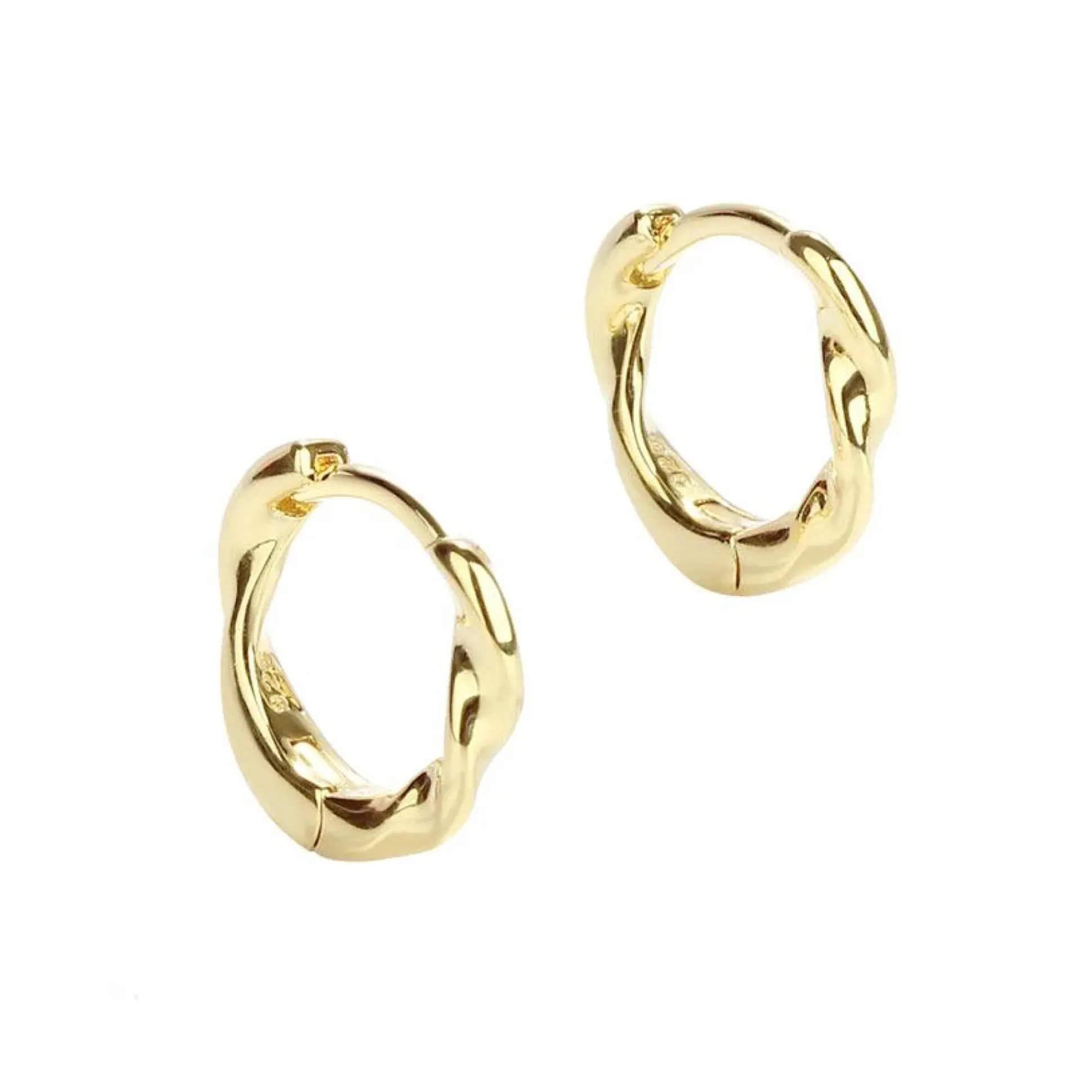 Aqua Dulce Twirl Hoop Forgyldt 13mm