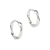 Aqua Dulce Twirl Hoop Sølv 13mm