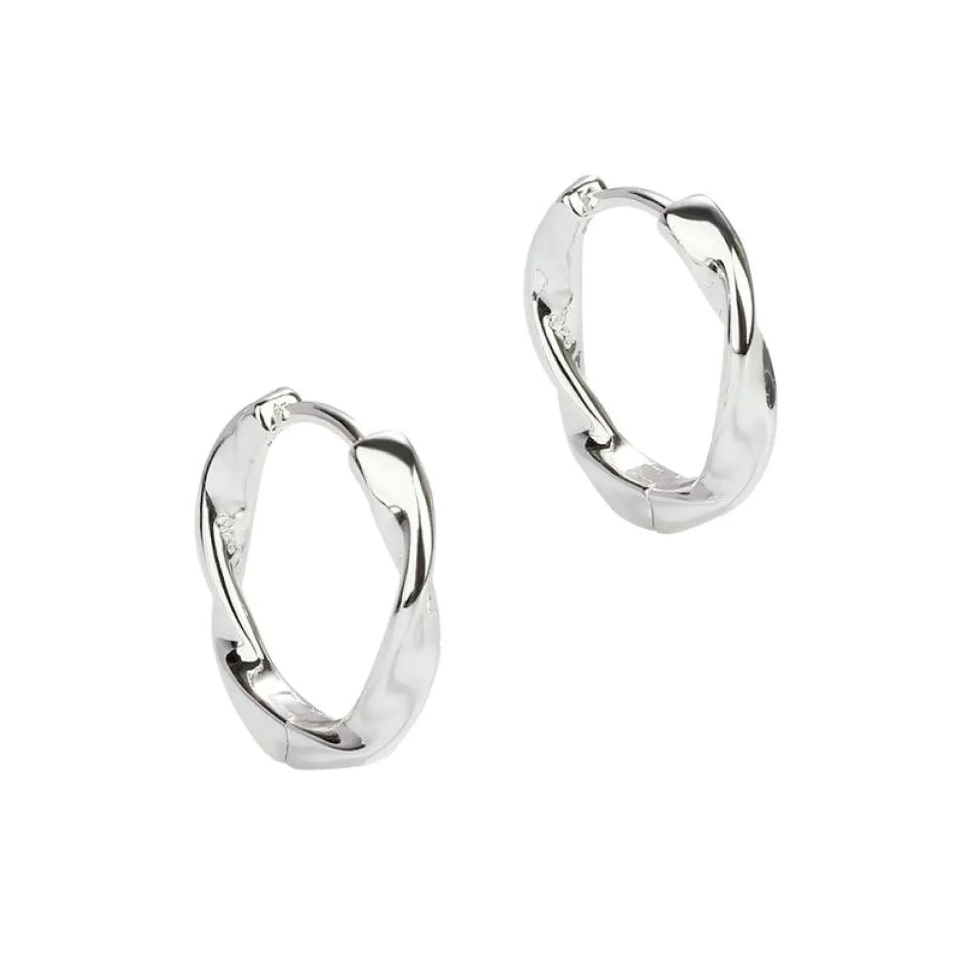 Aqua Dulce Twirl Hoop Sølv 13mm