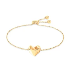 Calvin Klein Faceted Heart Bracelet Stål - Gold - 35000039