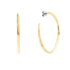 Calvin Klein Molten Pebble Bangle stål-gold creoler - 35000115