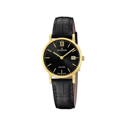 Candino Dameur Guld Double Sort Læder - C4727/3