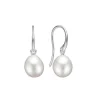Carré Øreringe Med Baroque Perle - SH4433