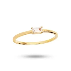 Carré Ring med Rosa kvarts