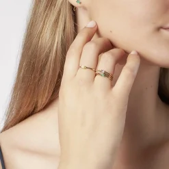 Carré Ring med Rosa kvarts