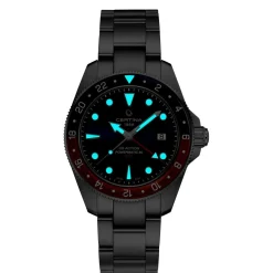 Certina DS Action GMT Powermatic 80 - Blå Urskive