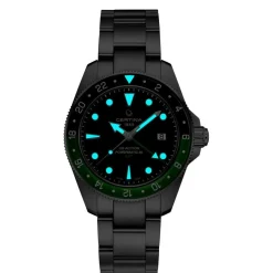 Certina DS Action GMT Powermatic 80 - Sort Urskive