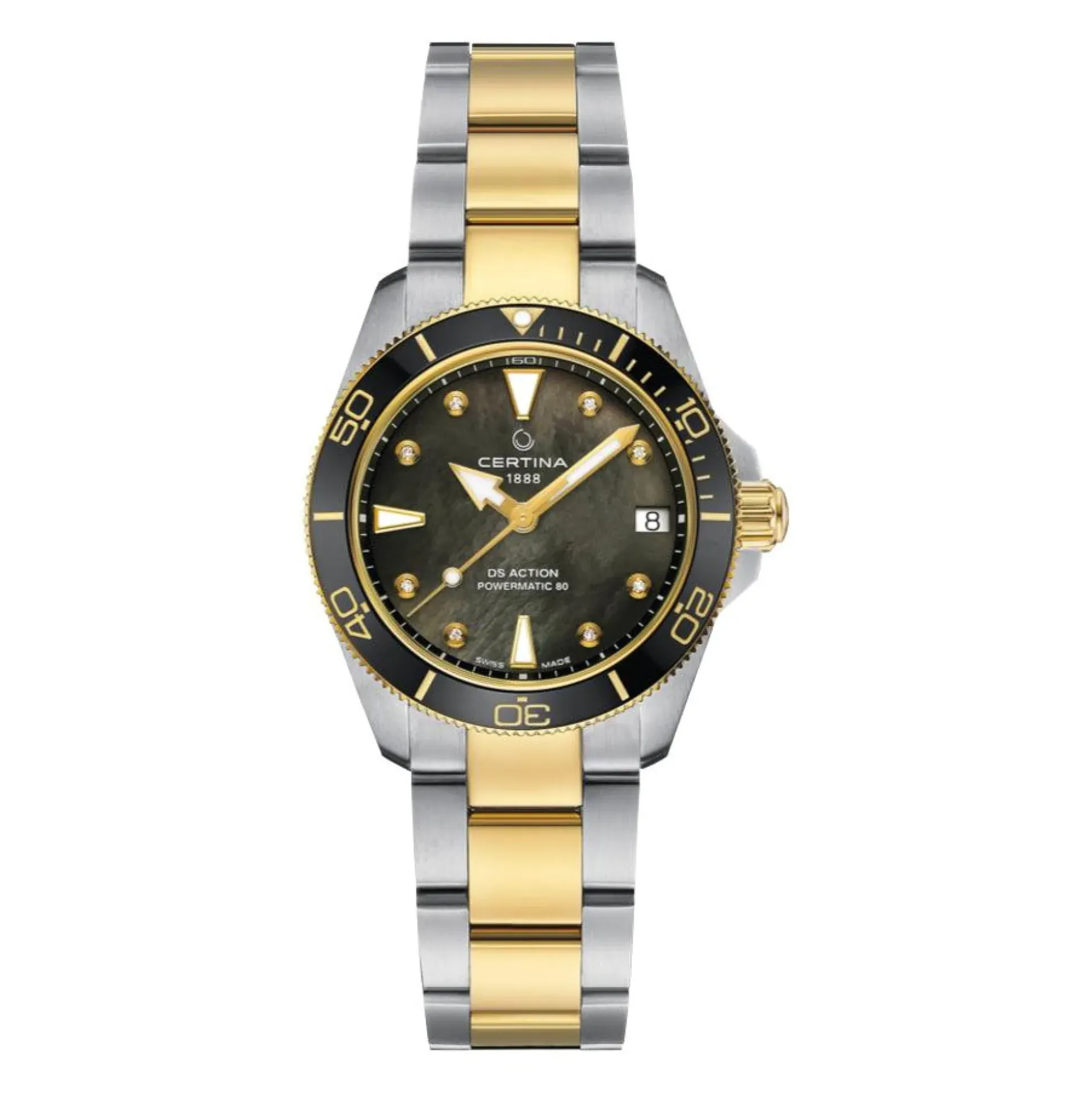 Certina DS Action 34,5mm - Powermatic 80 m. Diamanter