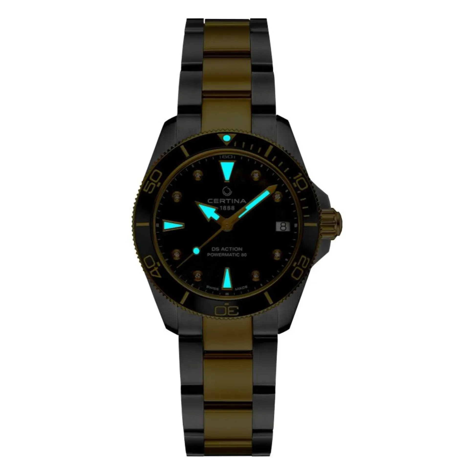 Certina DS Action 34,5mm - Powermatic 80 m. Diamanter
