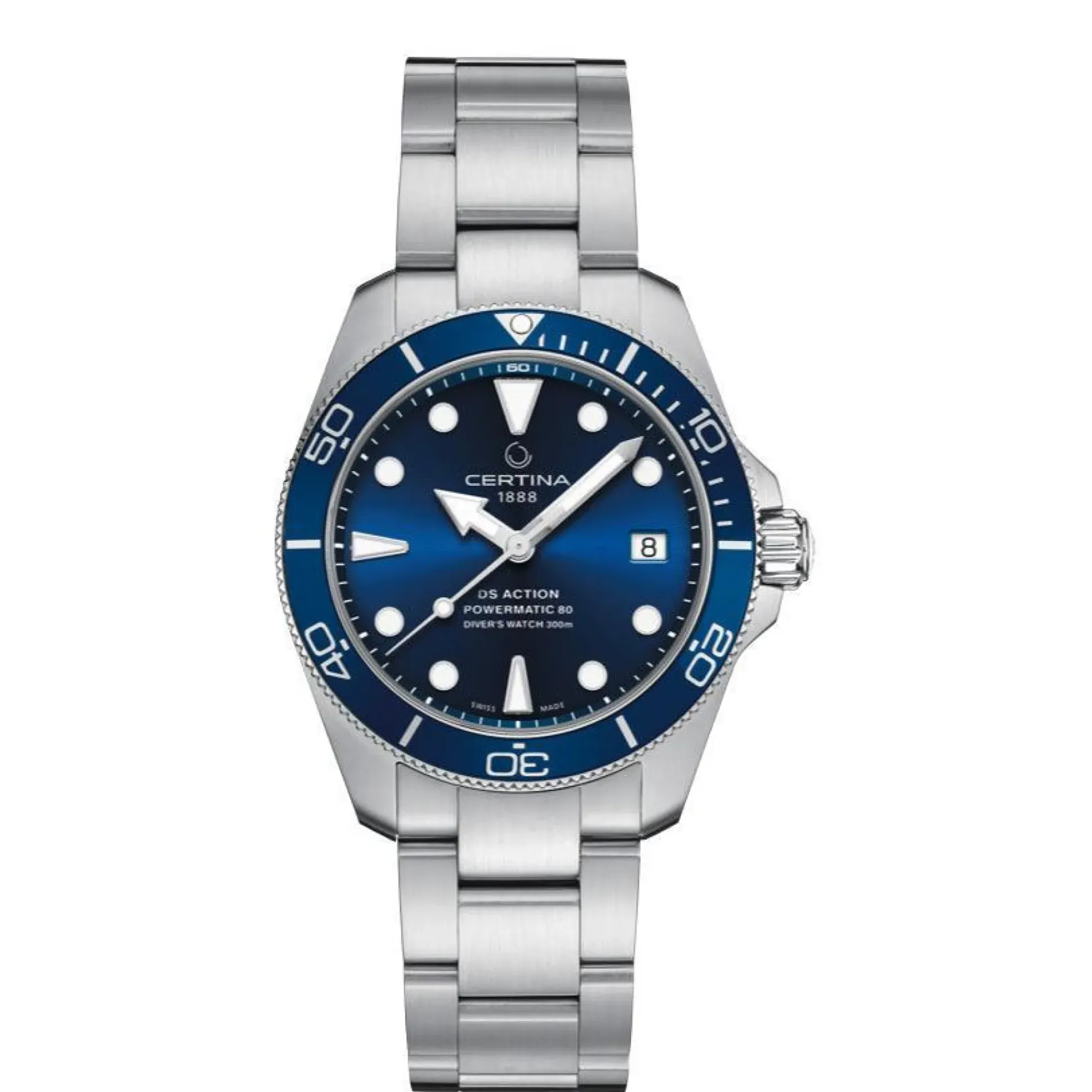 Certina DS Action Powermatic 80 - Blå Urskive