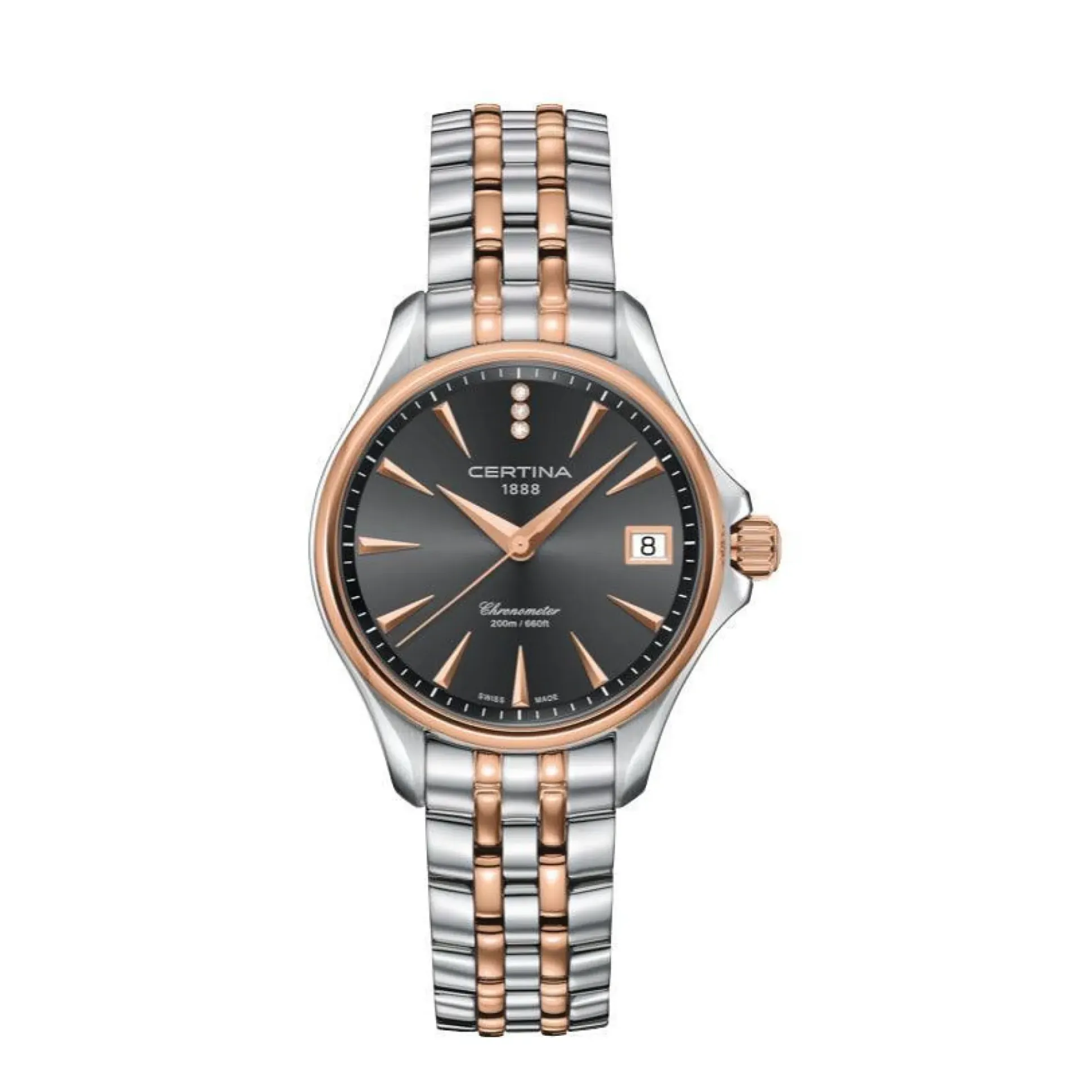 Certina DS Action Quartz Dameur - Med Diamanter