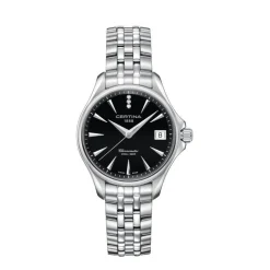 Certina DS Action Quatrz Dameur - Sort Urskive