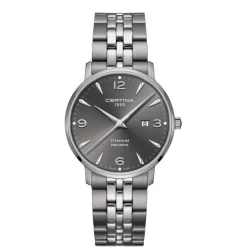 Certina DS Caimano Titanium Herreur - Grå Urskive