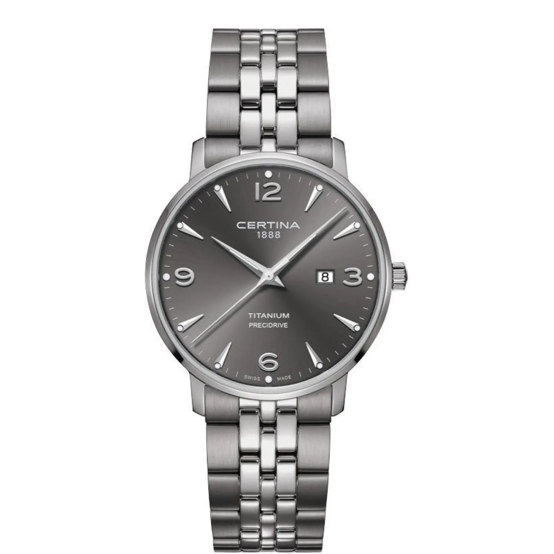 Certina DS Caimano Titanium Herreur - Grå Urskive