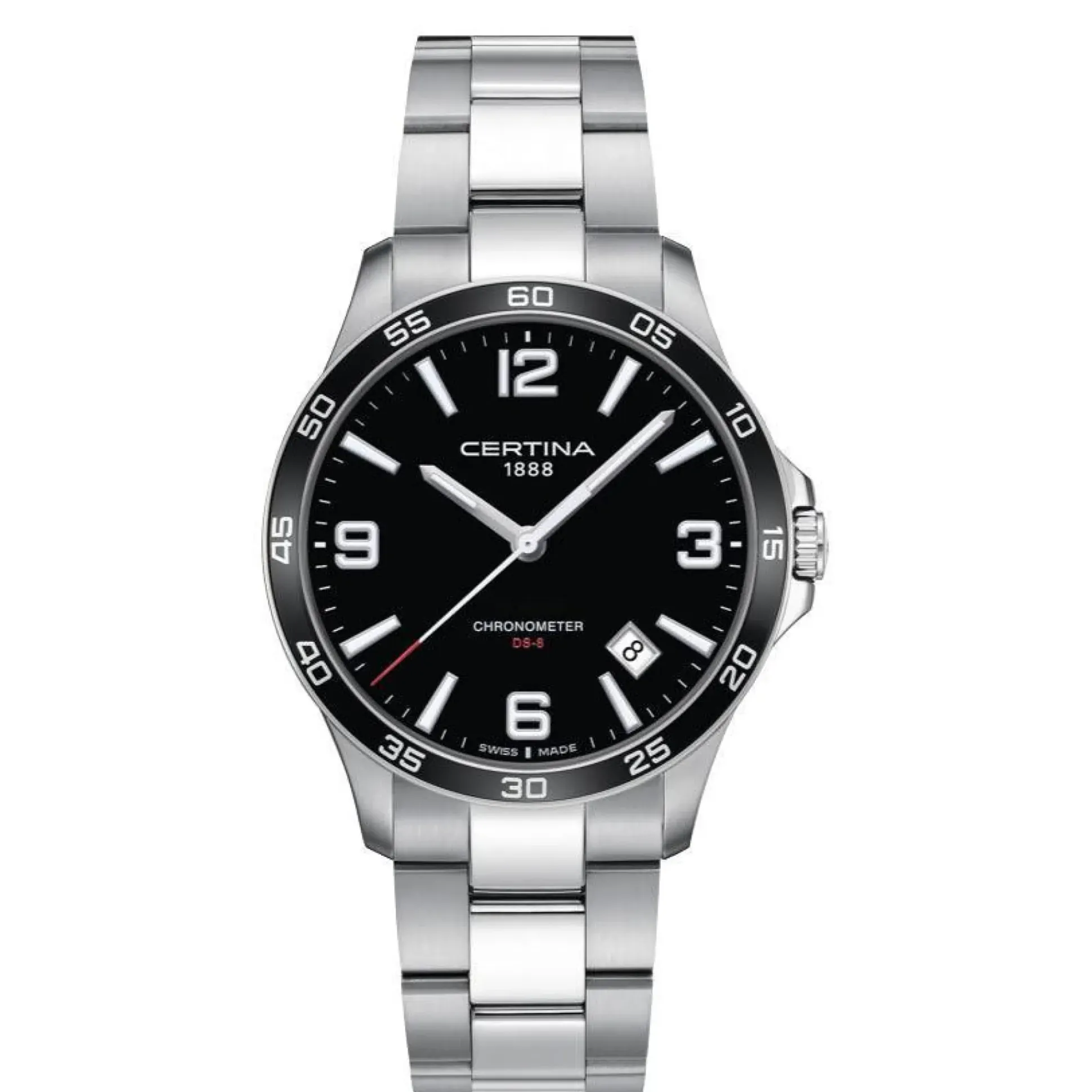 Certina DS-8 herreur - Sort Urskive