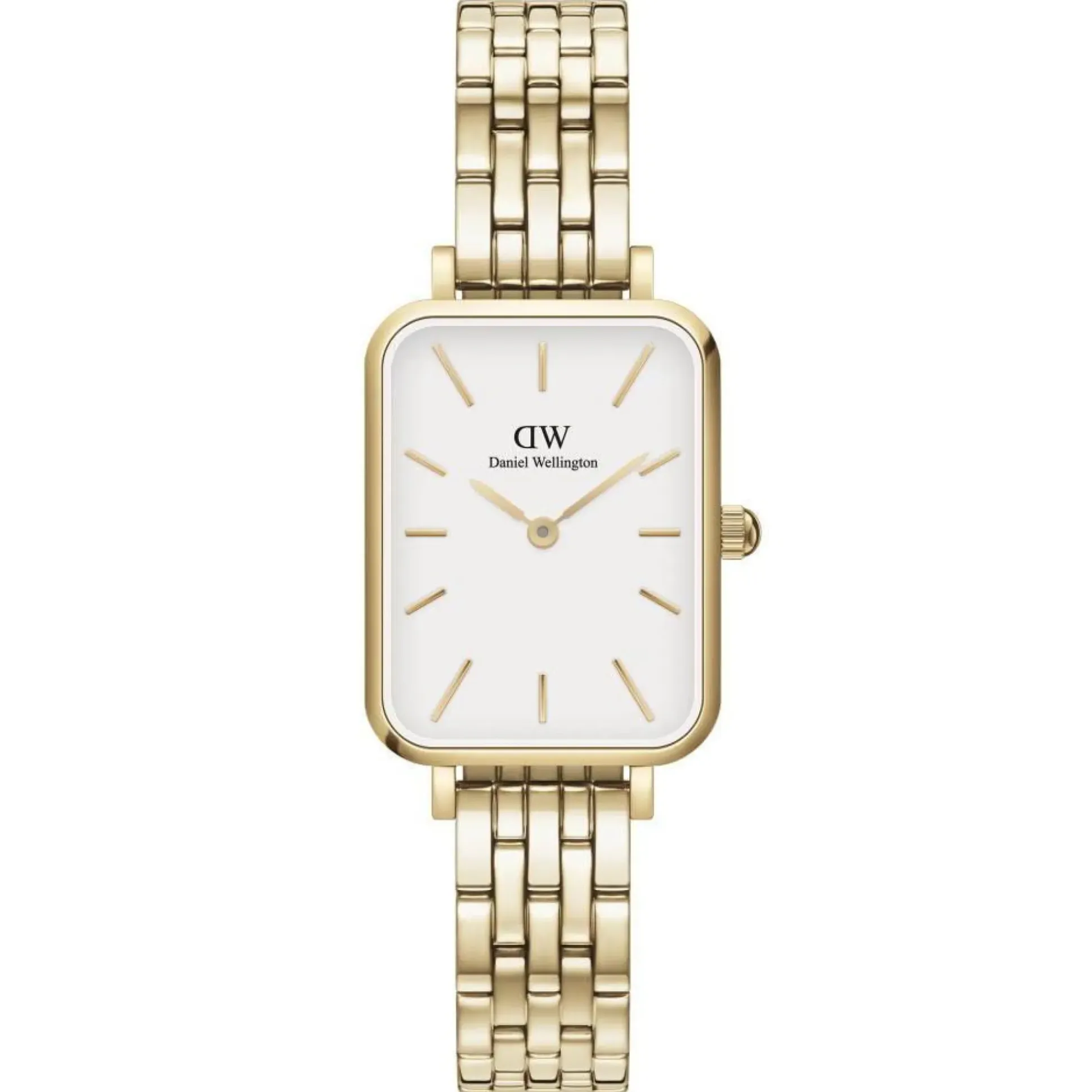 Daniel Wellington Quadro Link Firkantet Dameur Gulddouble