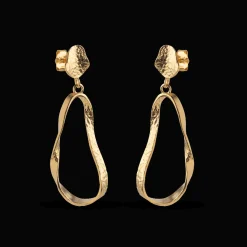 Enamel Aloma Small Earrings I Forgyldt Sølv - E341GM