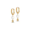 Enamel Cara Forgyldte Hoops - E372GM